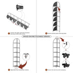 Crofy Foldable 6 Tier Corner Shelf, Metal Corner Plant Stand - Image 4