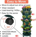 GameXcel Vertical Planter, 7 Tier Stackable Strawberry Planter - Image 6