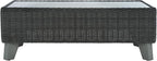 SAFAVIEH Couture Collection Margarita Dark Grey Faux Wicker Rectangle - Image 5