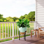 12 inch Large Self Watering Pots, Plastic Planters - Image 7
