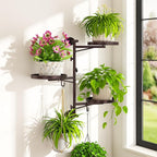iDavosic.ly Rotating Window Plant Shelves, 3-Tier Metal Wall Stand by iDavosicly