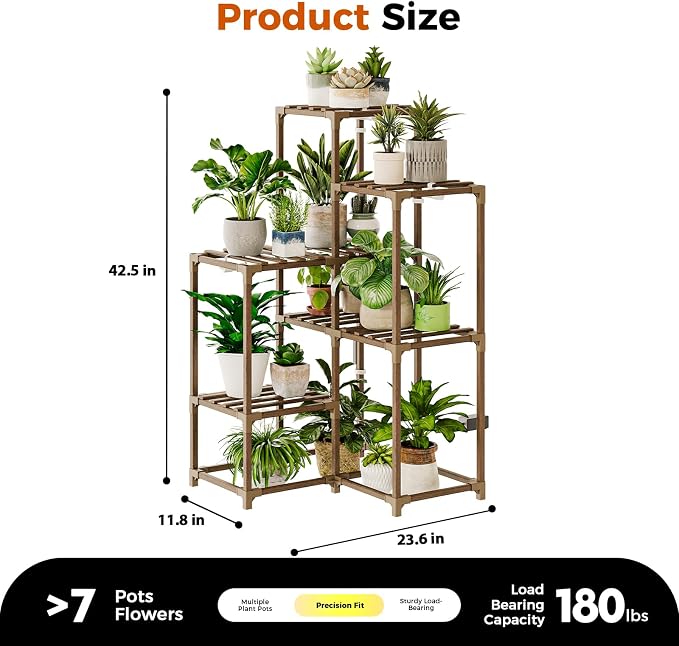 Bamworld Plant Stand with Grow Light - Image 5