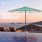 JEAREY 9FT Outdoor Patio Umbrella Outdoor Table Umbrella - Image 7