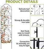 hogardeck 4 Packs 84 * 19 inch Metal Garden Trellis - Image 2