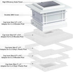Dynaming 4 Pack Solar Post Cap Lights Outdoor - Image 7