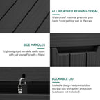 YITAHOME 45 Gallon Deck Box, Outdoor Storage Box - Image 6