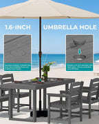 SERWALL HDPE Outdoor Dining Set - Image 5