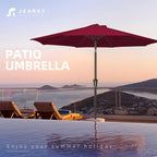 JEAREY 9FT Outdoor Patio Umbrella Outdoor Table Umbrella - Image 7