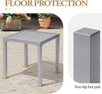 Crestlive Products Outdoor Side Table, Small Square Metal End Table Easy - Image 5