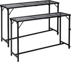 REDCAMP 55 Inch Outdoor Bar Table, 2 Pack Folding Paito Bar Height Hot Tub Table by REDCAMP