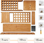 Raised Garden Bed Wooden Patio Planter - Image 7