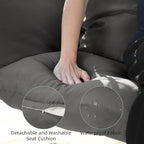 Double Egg Chair with Stand Hammock Swing Chair Foldable Hanging Loveseat - Image 5