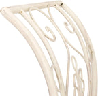 Safavieh PAT5016A Collection Arona Antique White Wrought Iron 51" Outdoor - Image 5