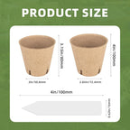 70Pcs Biodegradable 3.15” Peat Pots - Image 8