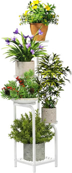 TOSKING 5 Tier Tall Plant Stand Indoor Outdoor, Heavy Duty Corner Shelf by TOSKINGESSENCE