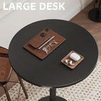 Flamaker Round Bistro Pub Table Modern Style Metal Base MDF Top Cocktail Bar - Image 7