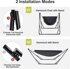 2-in-1 Hammock & Swing Chair for Teens – Adjustable Folding Chair - Image 5