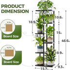 Bamworld Tall Plant Stand Indoor, 6 Tier Metal Plant Shelf - Image 6