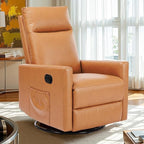 Sweetcrispy Recliner Chair, 360 Swivel Rocker Chair - Image 3