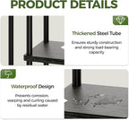 Bamworld Plant Stand Indoor, Corner 5 Tier Metal Plant Shelf - Image 6