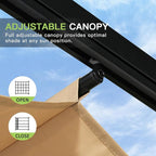 Aoxun 10'x10' Outdoor Pergola, Patio Aluminum Pergola - Image 4