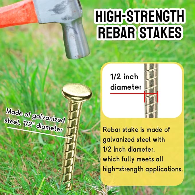 16 Inch Rebar Stakes - Image 3