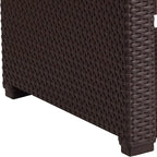 Flash Furniture Seneca Chocolate Brown Faux Rattan End Table - Image 7
