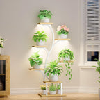 Plant Stand Indoor with Grow Lights, 7 Tiered Indoor Plant Shelf, Metal Plant - Image 8