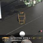 VICLLAX 50" Outdoor Round Patio Table - Image 5