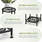 4 Tier Plant Stand Outdoor Indoor, Metal Flower Shelf Display Holder - Image 4