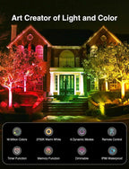 Onforu 2 Pack RGBW LED Flood Light 800W Equivalent, 100W Color Changing - Image 2