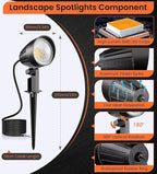 MEIKEE 7W 800lm Low Voltage Landscape Lights, 12V 24V LED Landscape Lighting - Image 8