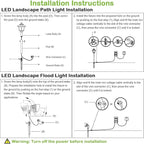 hykolity 8 Pack Low Voltage LED Landscape Kits, 12V-24V Pathway Flood Light Kits - Image 8