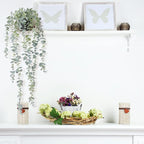 COCOBOO 1pcs Artificial Hanging Plants, Fake Potted Eucalyptus Faux Hanging - Image 6