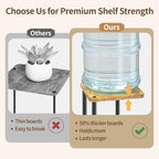 LASZOLA Black 5 Tiered Wood Plant Stand Indoor - Image 4