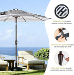 MEWAY 9ft Patio Umbrella Outdoor Table Umbrellas - Image 6