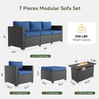 Aoxun 7 Piece Patio Furniture Set - Image 7