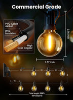 Brightown 208FT Solar String Lights Outdoor - Image 5