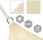 Patio Paradise 13' x 13' x 12'10" Sun Shade Sail Triangle Canopy, Permeable - Image 3