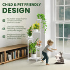 TOSKING 5 Tier Tall Plant Stand Indoor Outdoor, Heavy Duty Corner Shelf - Image 5