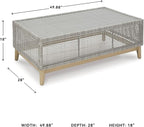 Signature Design by Ashley Seton Creek Casual Resin Wicker Outdoor Coffee Table - Image 3