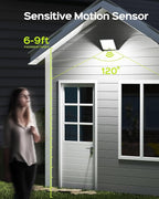 JACKYLED Motion Solar Lights Outdoor, 113 LED Cool White Bright Solar Flood - Image 5