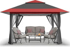 CROWN SHADES 13x13 Pop Up Gazebo, Canopy Tent, Gazebos on Clearance by CrownShades