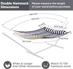 SUNCREAT Hammocks for Outside Hanging Tree Hammock for Outdoor, Large - Image 3