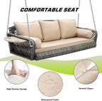 Grepatio Wicker Hanging Porch Swing - Image 4