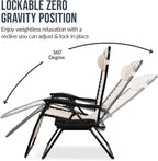 Best Choice Products Set of 2 Extra Wide Adjustable Steel Mesh Zero Gravity - Image 5