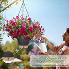 Hanging Planter Self Watering 8 Inch, 2 Pack Hanging Baskets - Image 7