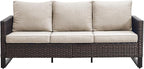 Belord Outdoor Couch Patio Furniture: Wicker Patio Sofa by Belord