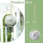 Hanging Planter Mosaic Garden Pot Small Flower Pot - Image 2