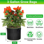 3 Gallon Grow Bags 6 Pack - Image 5